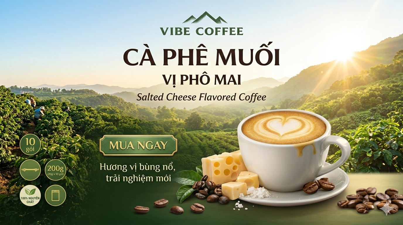 cà phê hòa tan VIBE COFFEE