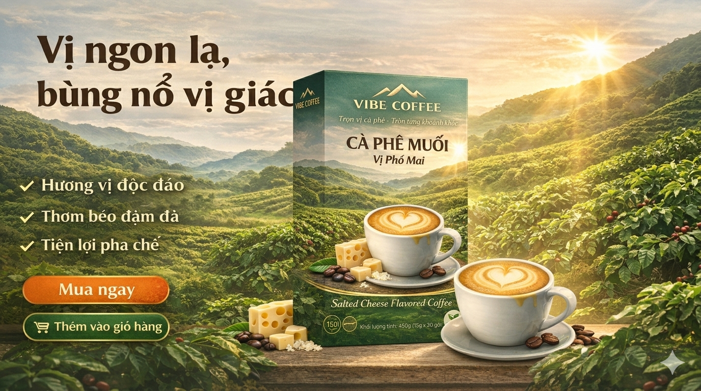 cà phê chuẩn vị Việt của VIBE COFFEE